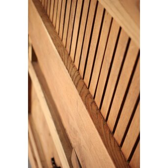 総欅巾着格子蔵戸　W128Y 