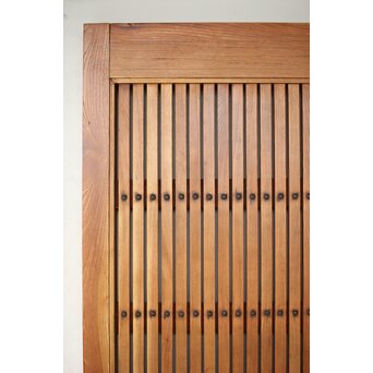 総欅巾着格子蔵戸　W128Y 