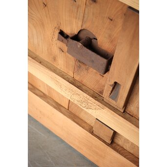 総欅巾着格子蔵戸　W128Y 