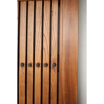 総欅巾着格子蔵戸　W128Y 