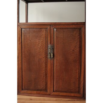 虎斑杢 飾棚 博古架　X426 