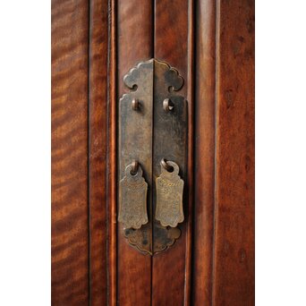 虎斑杢 飾棚 博古架　X426 