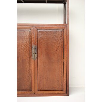 虎斑杢 飾棚 博古架　X426 