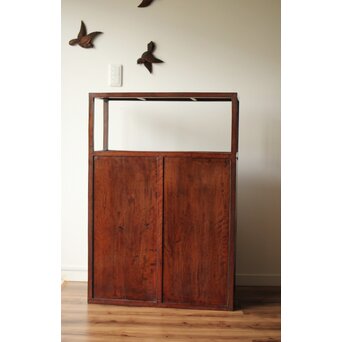 虎斑杢 飾棚 博古架　X426 