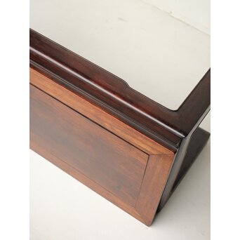 紫檀意 唐木 盆栽卓 文机　X428 