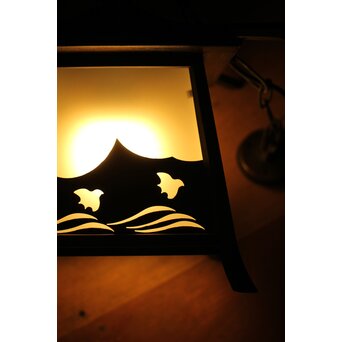 波千鳥 銅灯籠照明　A082 