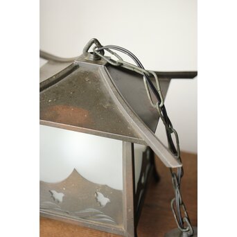 波千鳥 銅灯籠照明　A082 