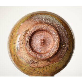 沖縄の鬼才 國吉清尚/国吉 茶碗 共箱　P437 