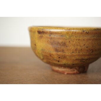 沖縄の鬼才 國吉清尚/国吉 茶碗 共箱　P437 