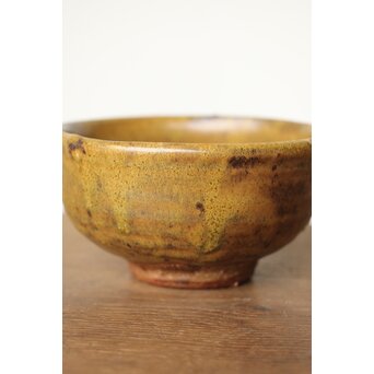 沖縄の鬼才 國吉清尚/国吉 茶碗 共箱　P437 