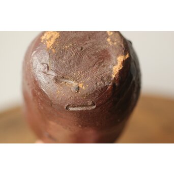 沖縄の鬼才 國吉清尚/国吉 焼締 湯呑 酒杯 共箱　P438 