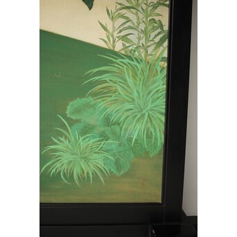 子山羊図 紙本衝立　Z457 