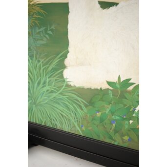 子山羊図 紙本衝立　Z457 