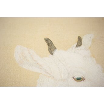 子山羊図 紙本衝立　Z457 