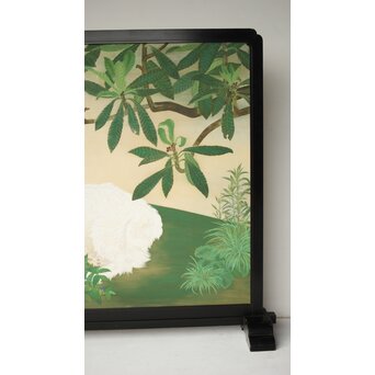 子山羊図 紙本衝立　Z457 