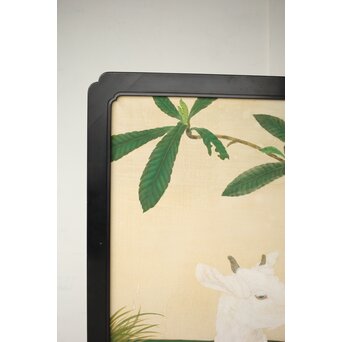 子山羊図 紙本衝立　Z457 