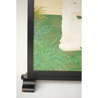 子山羊図 紙本衝立　Z457 