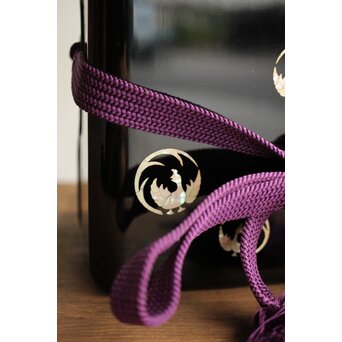 法隆寺献納宝物写 鳳凰円文螺鈿文箱 日本橋 木屋漆器店　Q348 