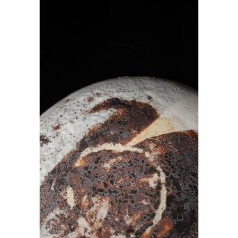 二代  加藤春鼎 鼠志野皿 共箱　P439 