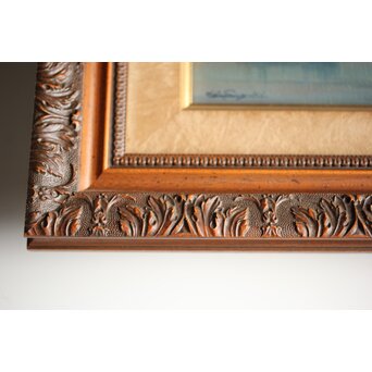 鈴木政輝 帰帆 油彩額装 4号　Z461 