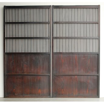 飴色時代格子戸 3枚1組　L1109 AB　反対面