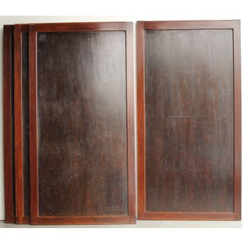 飴色 欅框 一枚板 板戸 4枚1組　B1056