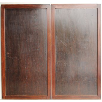 飴色 欅框 一枚板 板戸 4枚1組　B1056 CD　表