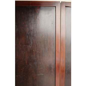 飴色 欅框 一枚板 板戸 4枚1組　B1056 