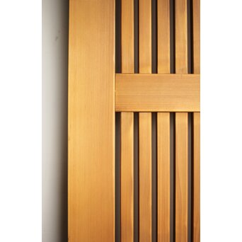 白木格子蔵戸　W130 