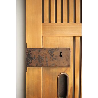 白木格子蔵戸　W130 