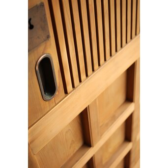 白木格子蔵戸　W130 