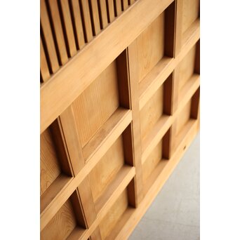 白木格子蔵戸　W130 