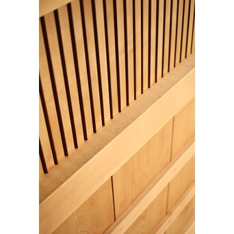 白木格子蔵戸　W130 