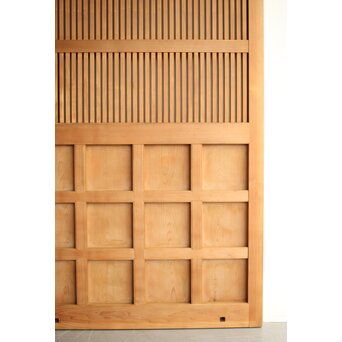白木格子蔵戸　W130 