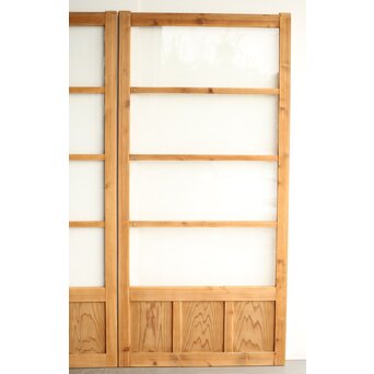 白木クリアガラス戸 2枚1組　GD0200 