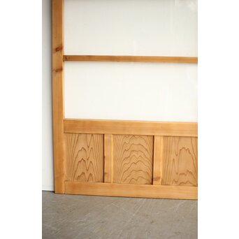 白木クリアガラス戸 2枚1組　GD0200 