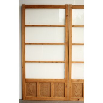 白木クリアガラス戸 2枚1組　GD0200 