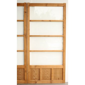 白木クリアガラス戸 2枚1組　GD0200 