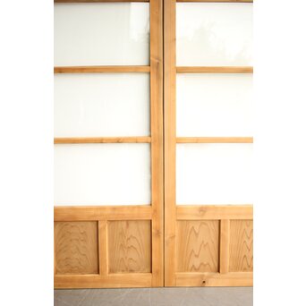 白木クリアガラス戸 2枚1組　GD0200 