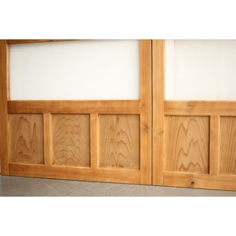 白木クリアガラス戸 2枚1組　GD0200 