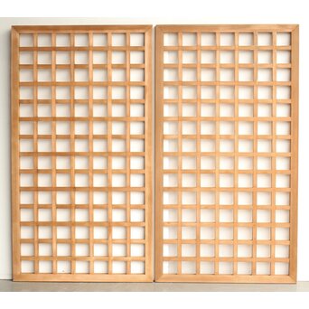 中型 升格子建具 4枚1組　L1112 AB　障子を貼る面　現状は透かしです