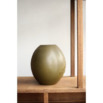 津田信夫/大寿 ブロンズ 蝶紋花瓶　M389 