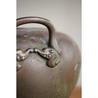 花鳥 金銀象嵌瓶掛　M390 