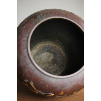 花鳥 金銀象嵌瓶掛　M390 