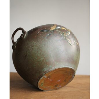 花鳥 金銀象嵌瓶掛　M390 