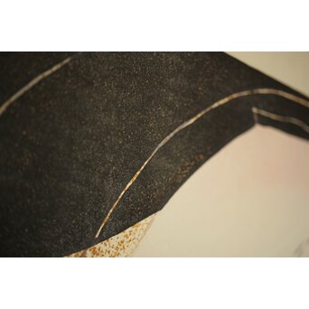 萩原英雄 三十六富士 明と暗と 木版画 額装　Z465 雲英摺り