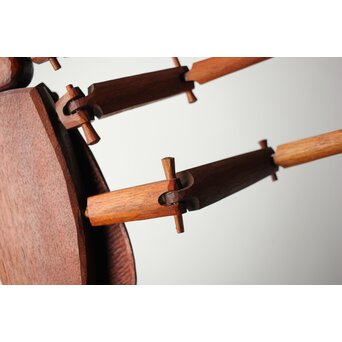 アイヌ工芸 自在木彫 天牛　X429 