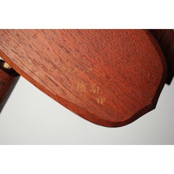 アイヌ工芸 自在木彫 天牛　X429 