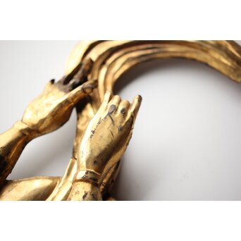 天女 金彩木彫　X430 