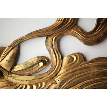 天女 金彩木彫　X430 